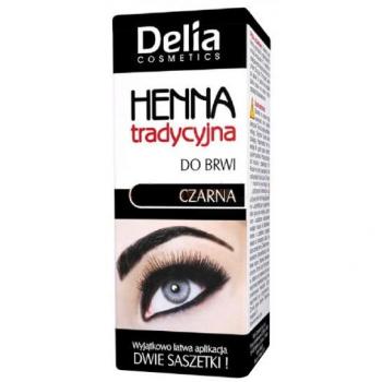 DELIA HENNA DO BRWI TRADYCYJNA CZARNA 1.0