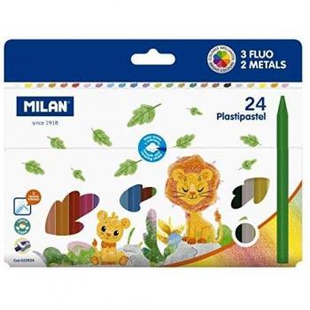 Estuche 24 ceras colores Plastipastel Milán