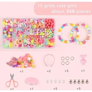 Color Burst Craft Beads for Kids