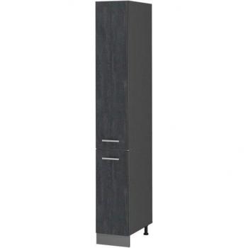 Vicco Hochschrank R-Line Schwarz Beton 30 cm