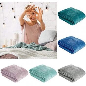 Eurofirany Decke D91 K CINDY 150x200 Puderflaxen