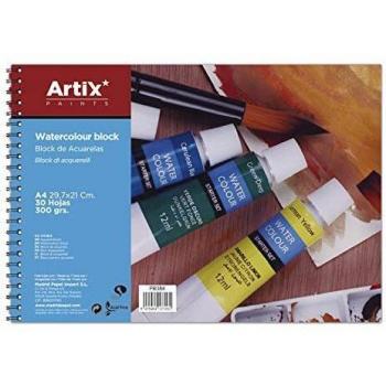 Bloc Aquarelle 300g A4 30 Feuilles Blanc ARTIX