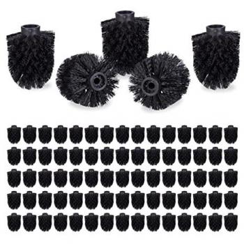 Black 8cm Toilet Cleaning Heads – Relaxdays 80 Pack