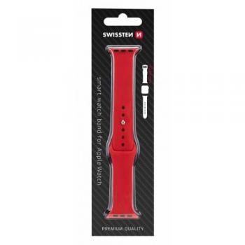 Correa de silicona compatible con Apple Watch 42-44 mm - roja