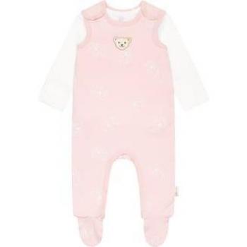 Set tutina e maglietta a maniche lunghe GOTS - Rosa