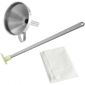 Kit de mermeladas con embudo de acero inoxidable Fackelmann ref. 9942250