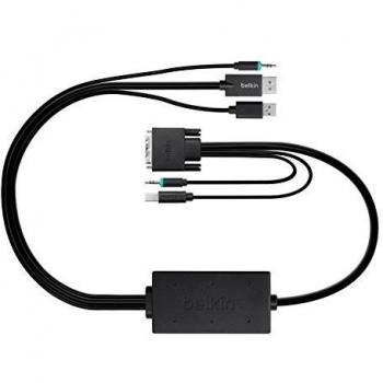 Belkin DisplayPort‑to‑DVI Dual‑KVM Adapter, 6 ft