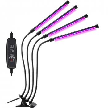 Clíper Lumínico: Lámpara LED Espectro Completo para Plantas de Interior