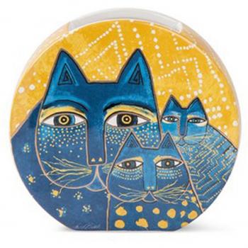 Laurel Burch Whimsical Cat Vase - 17x16cm