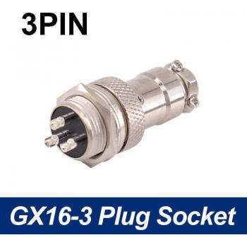 5/8 GX16 Aviation Circular Connector 3 Pin