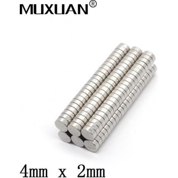 Discos de Imanes de Tierras Raras 4x2 mm
