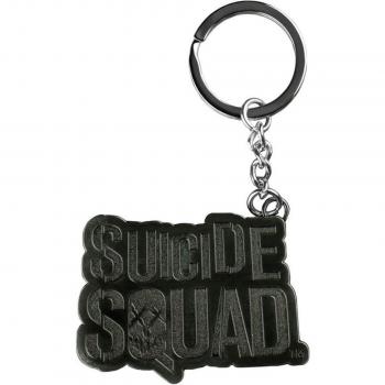 Portachiavi metallico con logo Suicide Squad