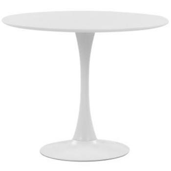 Tavolo da Pranzo Tondo “Cucina Bianca” 90 cm – Base Metalica 4 Persone