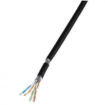 EFB‑Patch Pro Flex Cat 7 Kabel, PUR/Gummi, RAL 9005, 500 m – UV‑stabilisiert