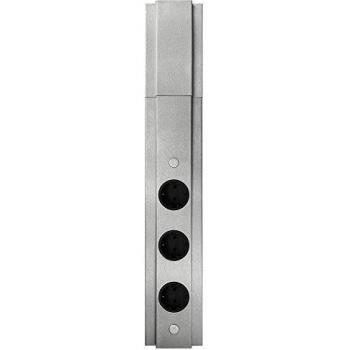 THEBO TOLME 3f Edelstahl Steckdose