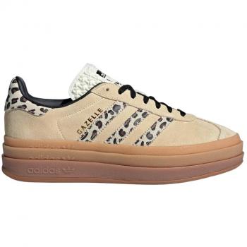 Adidas Tenis Gazelle Bold Crema Blanco - Mujer