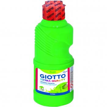 Giotto témpera fluo verde botella 250 ml