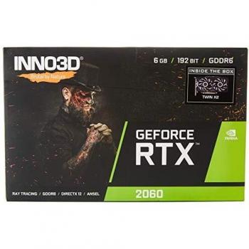 Inno3D NVIDIA GeForce RTX 2060 Twin X2 6GB GDDR6 Graphics Card (N20602-06D6-1710)