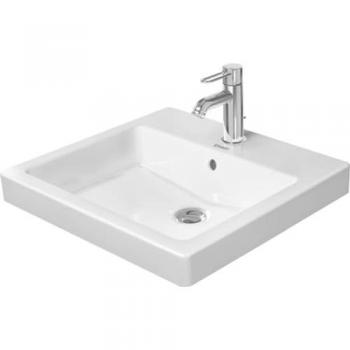 Lavandino Vero 50cm Bianco con Depuratore e Foro per Rubinetto