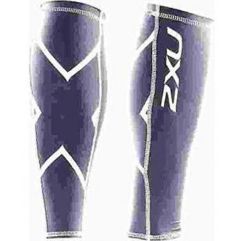 2XU Compression Calf Guards, Unisex, Small, White