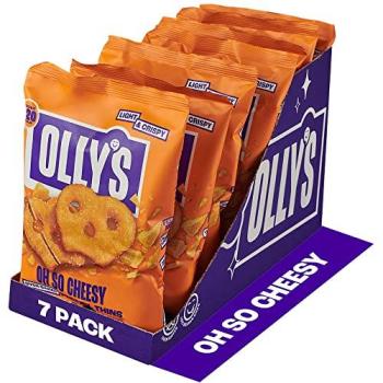Olly's Vegan Cheese Pretzel Thins – 140g Pack of 7