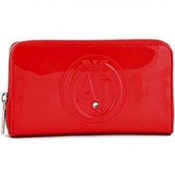 Armani Jeans Rojo 05.v32.55 Eco Piel con Cremallera Alrededor de tipo cartera rojo rojo