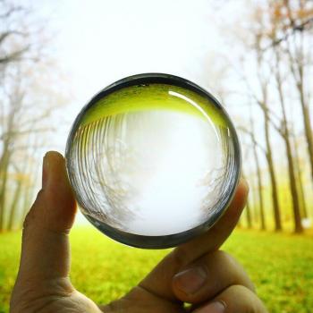 Heilende Glasball 80mm - Magische Dekoration
