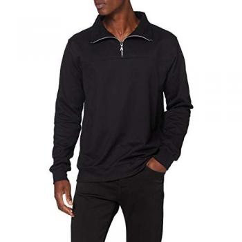Trigema Sweatshirt für Herren, Reißverschluss, Größe L, schwarz