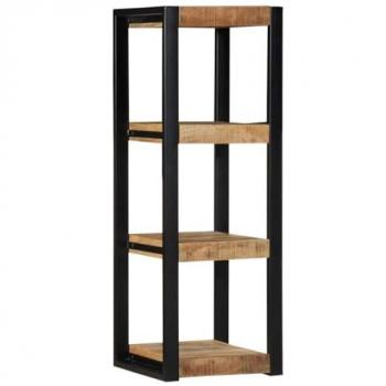VidaXL Wall Shelf 35x35x100 cm Solid Rough Wood Mango