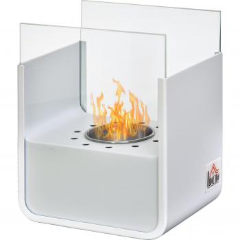 HOMCOM Biokamin Ethanol-Kamin Bio-Ethanol-Brenner 0,4L Brenndauer kein Rauch Edelstahl 20 x 15 x 25 cm
