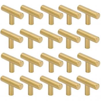 Practical Boutique 50mm Brushed Cabinet Knobs and Pulls - 20 Pack