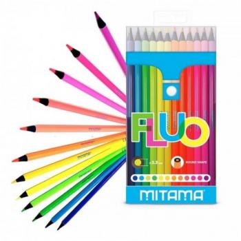 Pastelli X12 Laccato Tondo Fluo Mina 3.3