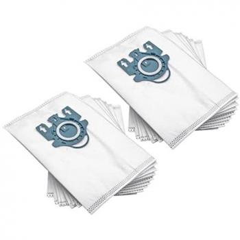 White 20‑Pack Miele Siena / Silver / Seventy‑Five / Sienna Vacuum Bag Set – 27.5×18 cm Microfleece