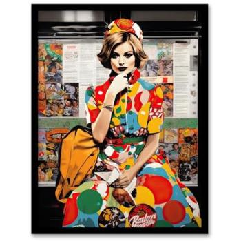 Bold Retro Muse – Fashion Advert Wall Print