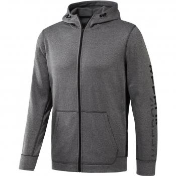 Sudadera Reebok Wor Poly Flc Fz para Hombre, Gris