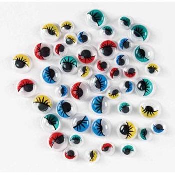 Pieds mobiles adhésifs pour animaux en peluche, tailles assorties, 48 pièces