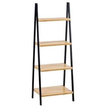 Berilo Scaffale Bagno 4 Ripiani Nero