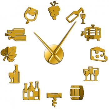 Weinliebhaber Acryl Uhr