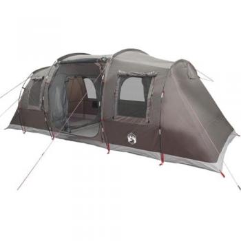 VidaXL Brown Waterproof Tunnel Tent for 4 People