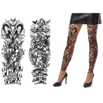 Collants tatouages gothiques sataniques TU