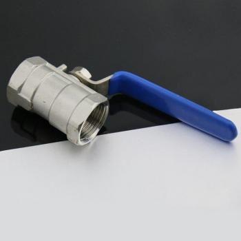 2 Pcs 3/8 DN10 Female Threaded Ball Valve Stainless Steel 1000WOG