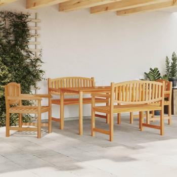 5 Piece Dining Set for Garden - Teak Wood