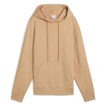 Felpa Puma Donne Her Relaxed Fit Maglione Cappuccio Marrone XS