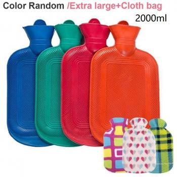 Botellas térmicas gruesas 500/1000/1750/2000 ML para niñas y mujeres, bolsa de agua caliente, invierno cálido