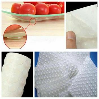 Clear Rubber Feet Adhesive Pads 9.5mm x 3.7mm