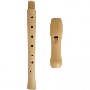 Flûte à bec en bois Soprano Baroque 8 trous clé de Do