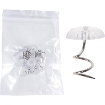 10 PCS Clear Heads Twist Pins for Blankets and Sofa Sets