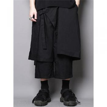 Jupe Ample à Points Noirs de Style Yamamoto