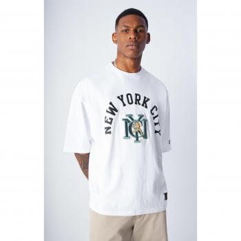 Champion T-Shirt 220003 Weiß Boxy Fit S Herren