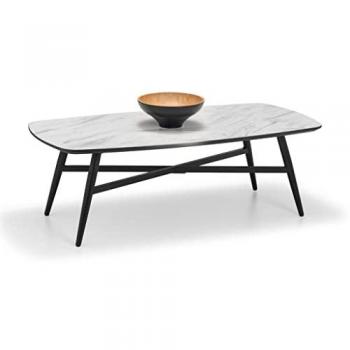 NETFURNITURE Carousel Marble Effect Coffee Table